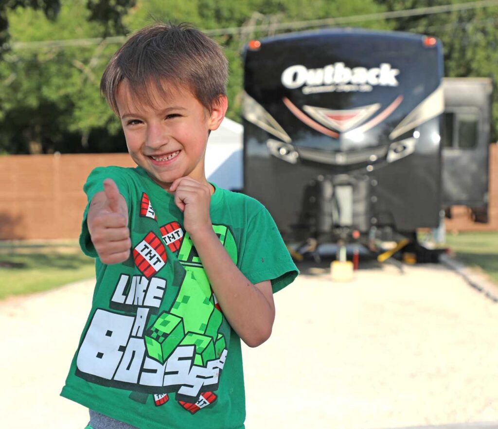 rv park family in austin